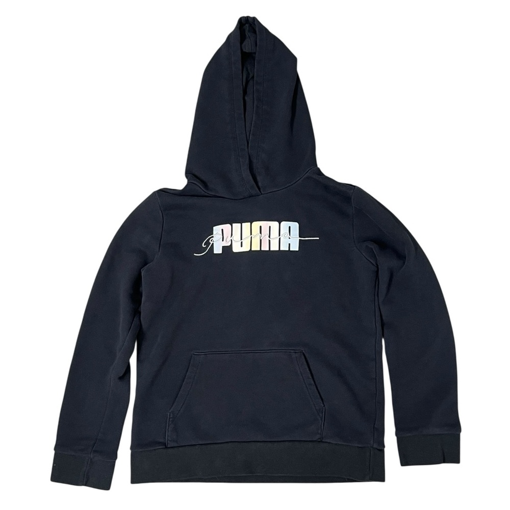 Puma Black Sweatshirt Hoodie Casual Athleisure - M (10/12)